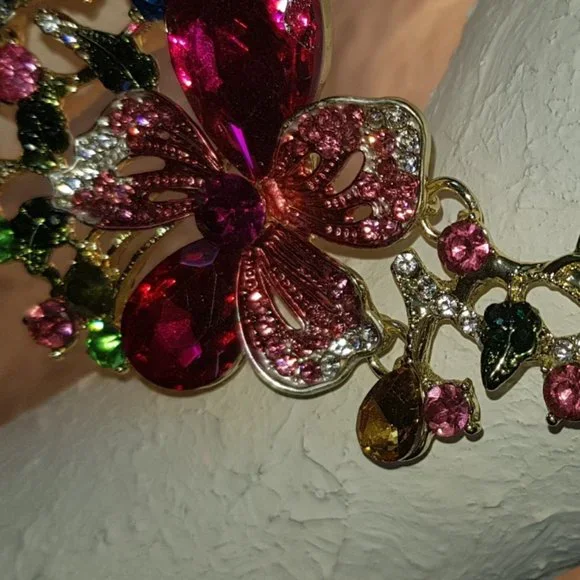 Eye Candy LA Neck Lace and Earrings. Multicolour Stone & Floral . Brand New - Picture 4 of 8